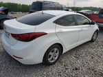 2014 Hyundai Elantra Se White vin: 5NPDH4AE3EH474157