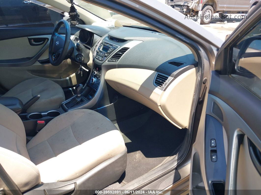 2014 Hyundai Elantra Se Золотой vin: 5NPDH4AE3EH477138