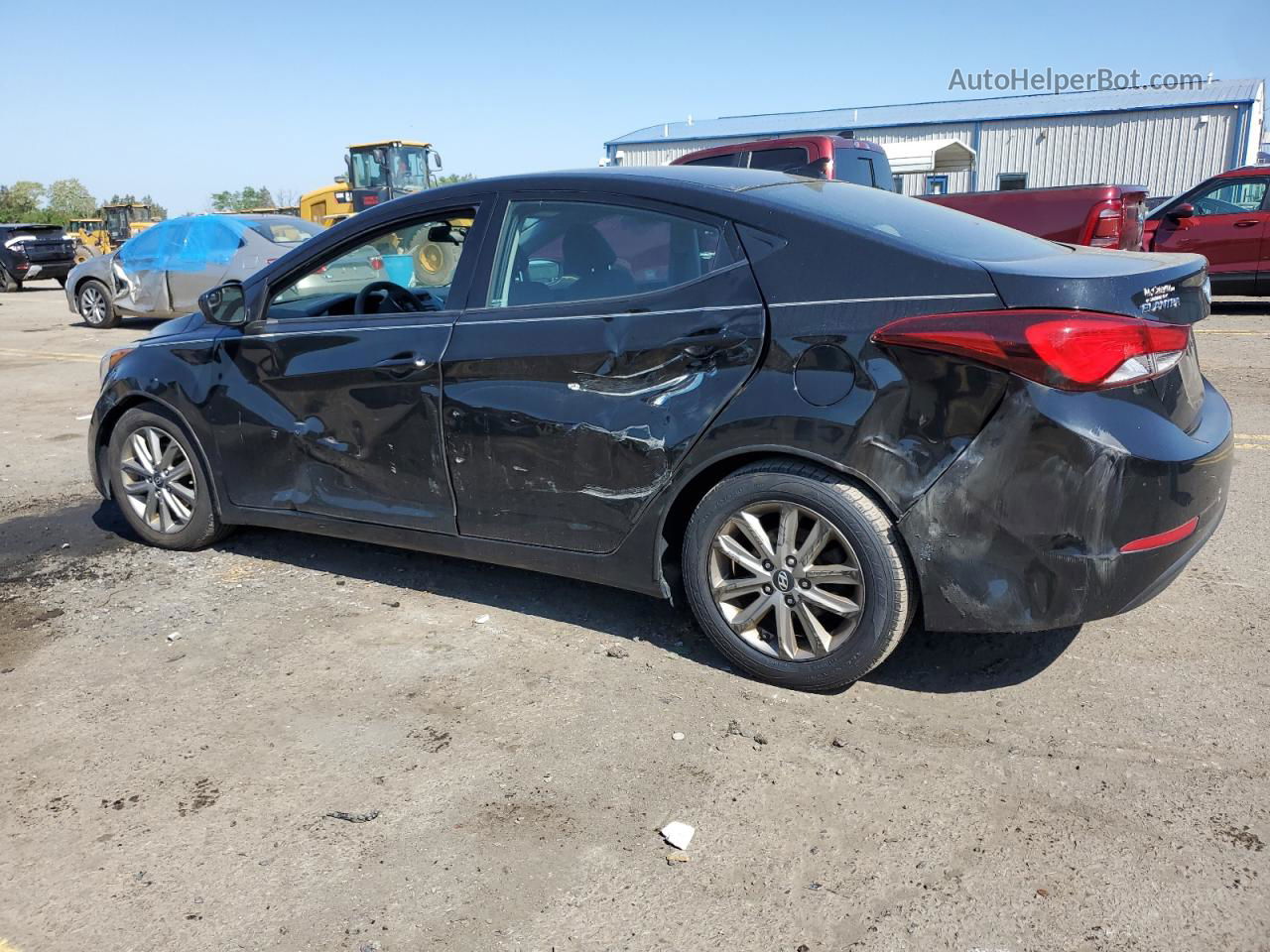 2014 Hyundai Elantra Se Черный vin: 5NPDH4AE3EH477737