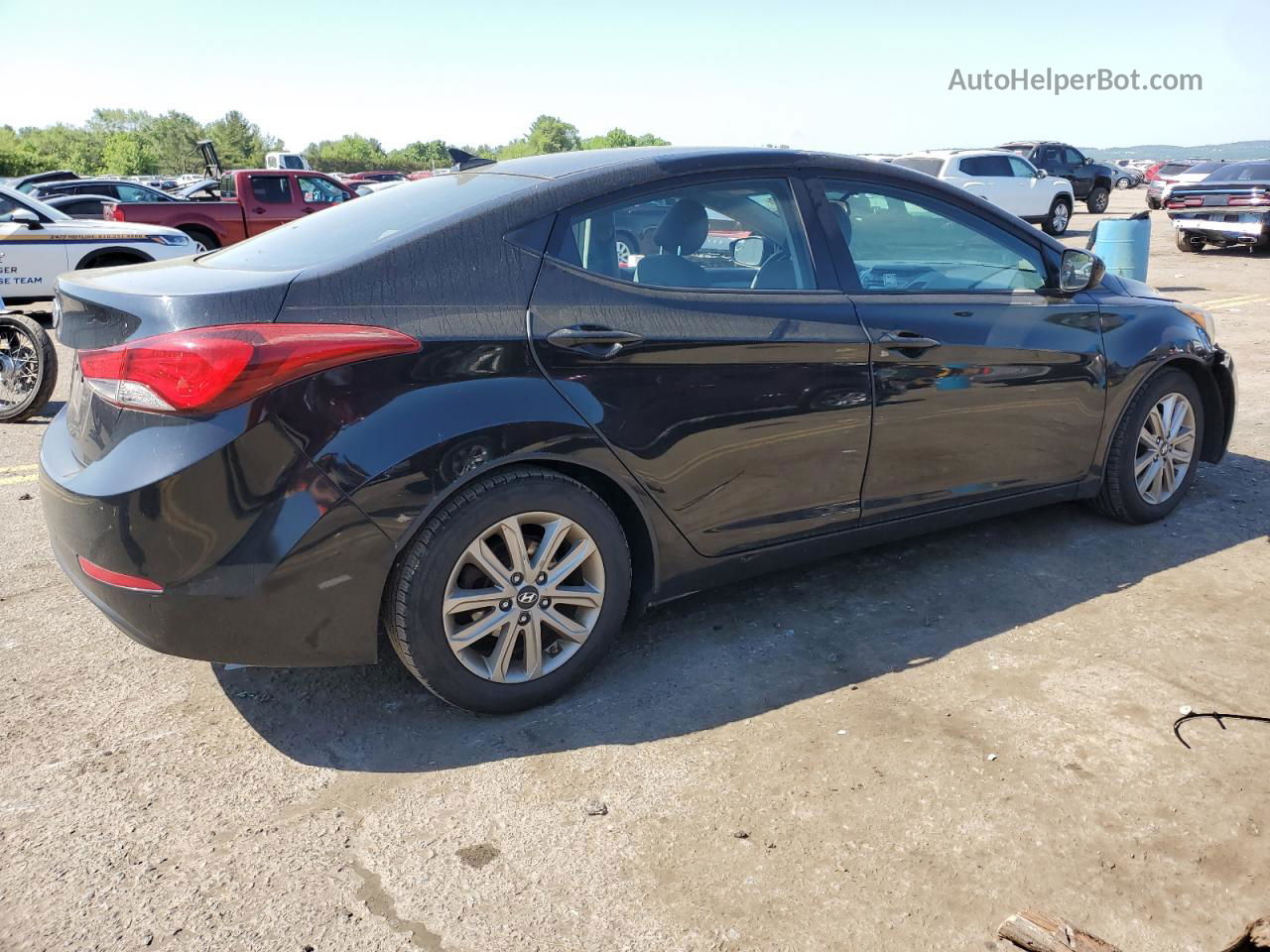 2014 Hyundai Elantra Se Black vin: 5NPDH4AE3EH477737