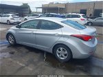 2014 Hyundai Elantra Se Silver vin: 5NPDH4AE3EH489080