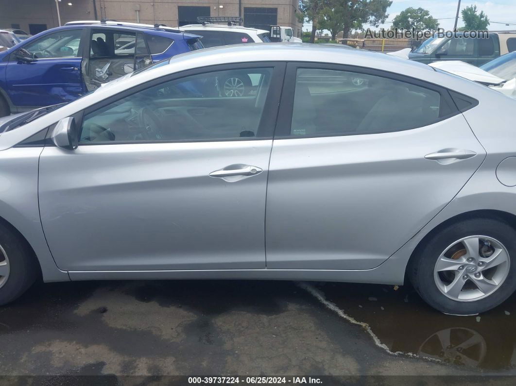 2014 Hyundai Elantra Se Silver vin: 5NPDH4AE3EH489080