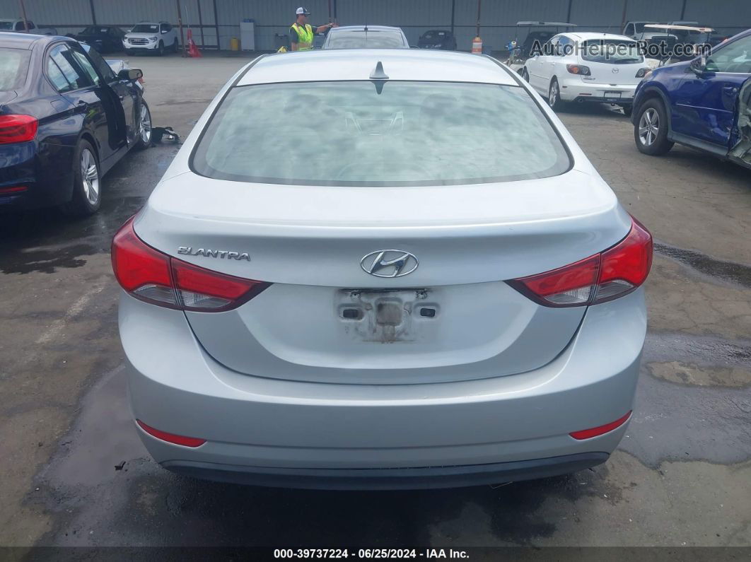 2014 Hyundai Elantra Se Silver vin: 5NPDH4AE3EH489080