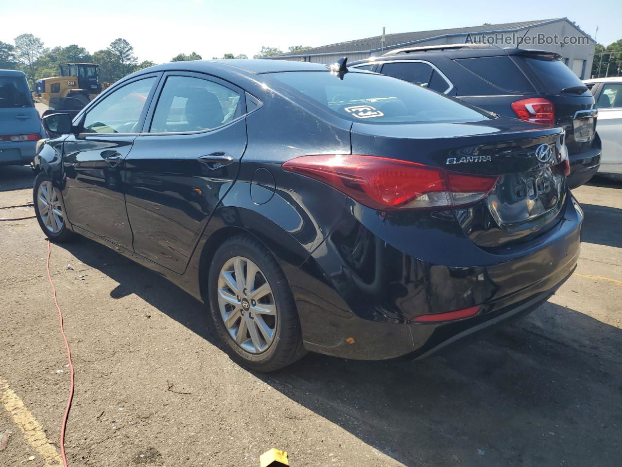 2014 Hyundai Elantra Se Black vin: 5NPDH4AE3EH490925