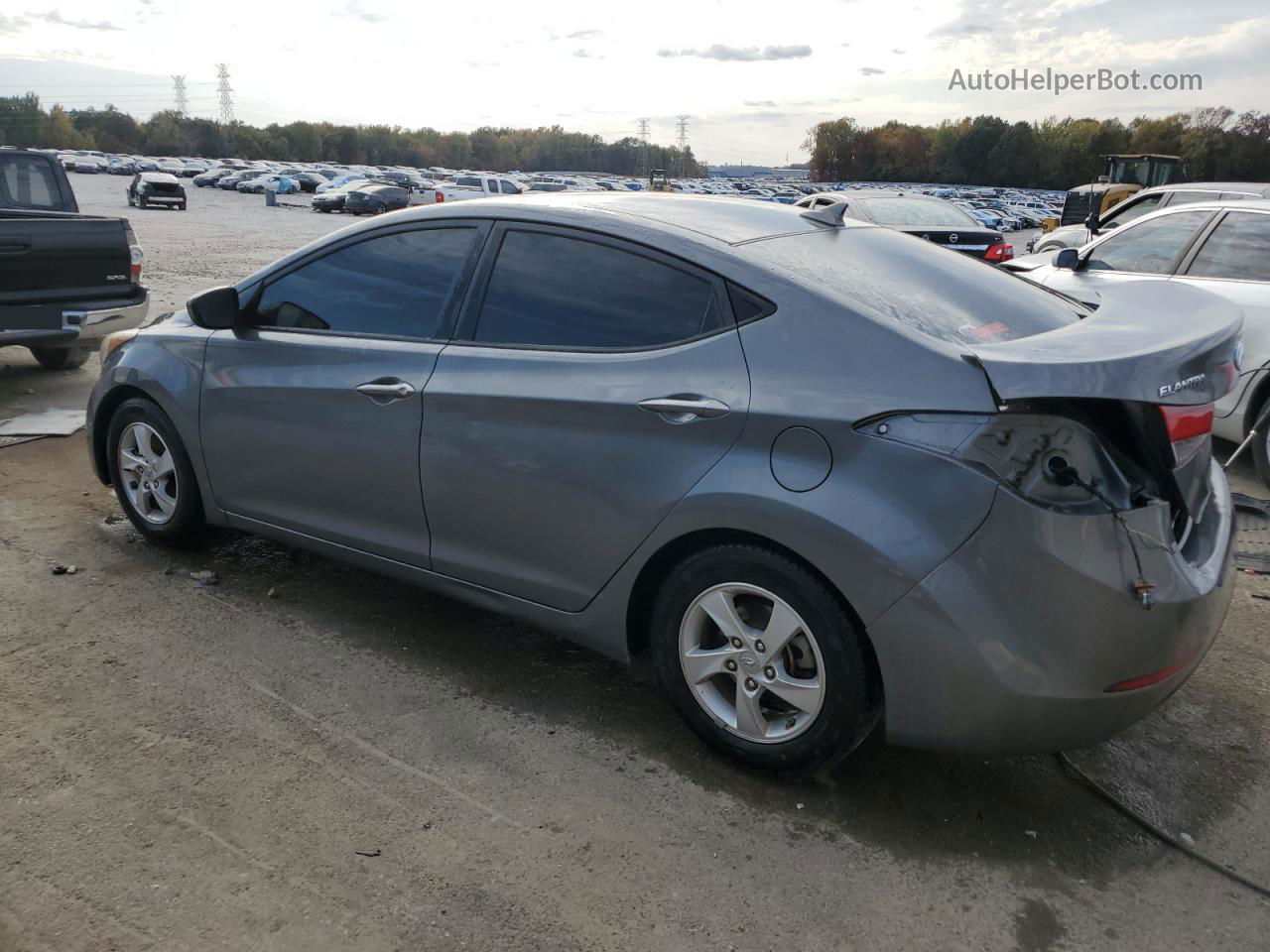 2014 Hyundai Elantra Se Silver vin: 5NPDH4AE3EH491198