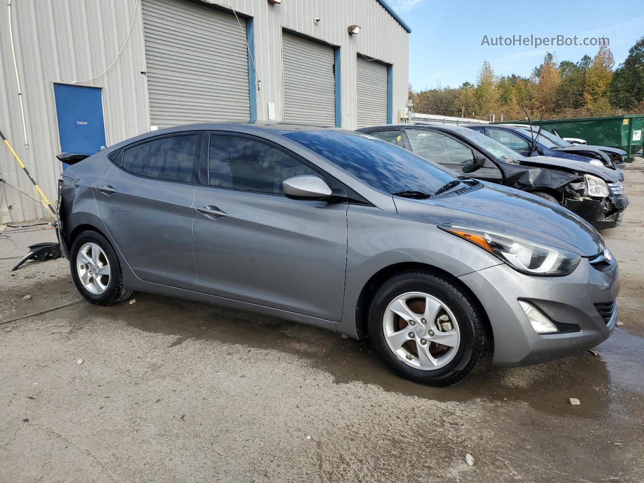 2014 Hyundai Elantra Se Silver vin: 5NPDH4AE3EH491198