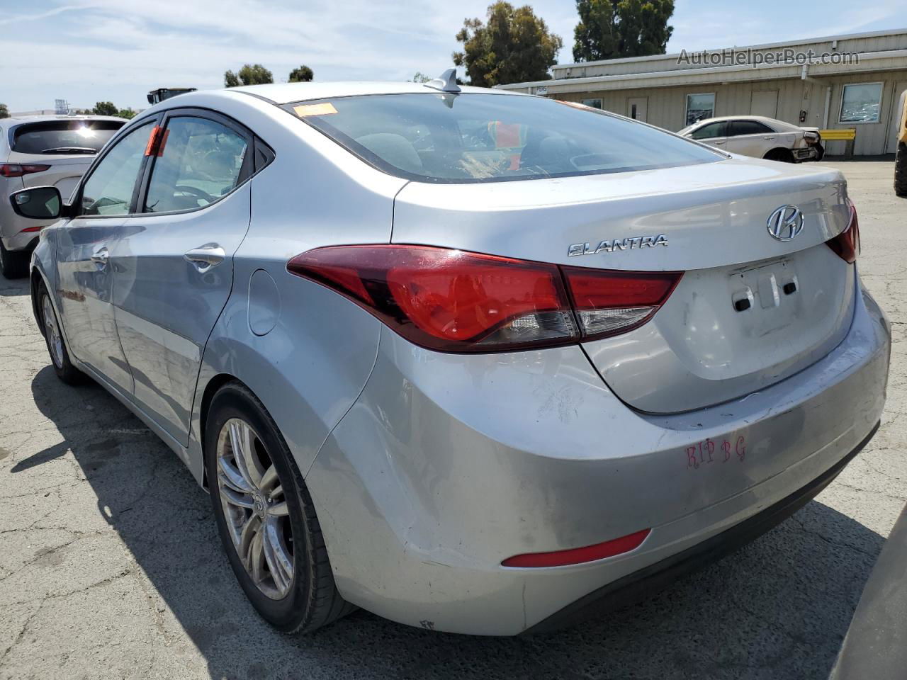 2014 Hyundai Elantra Se Silver vin: 5NPDH4AE3EH501633