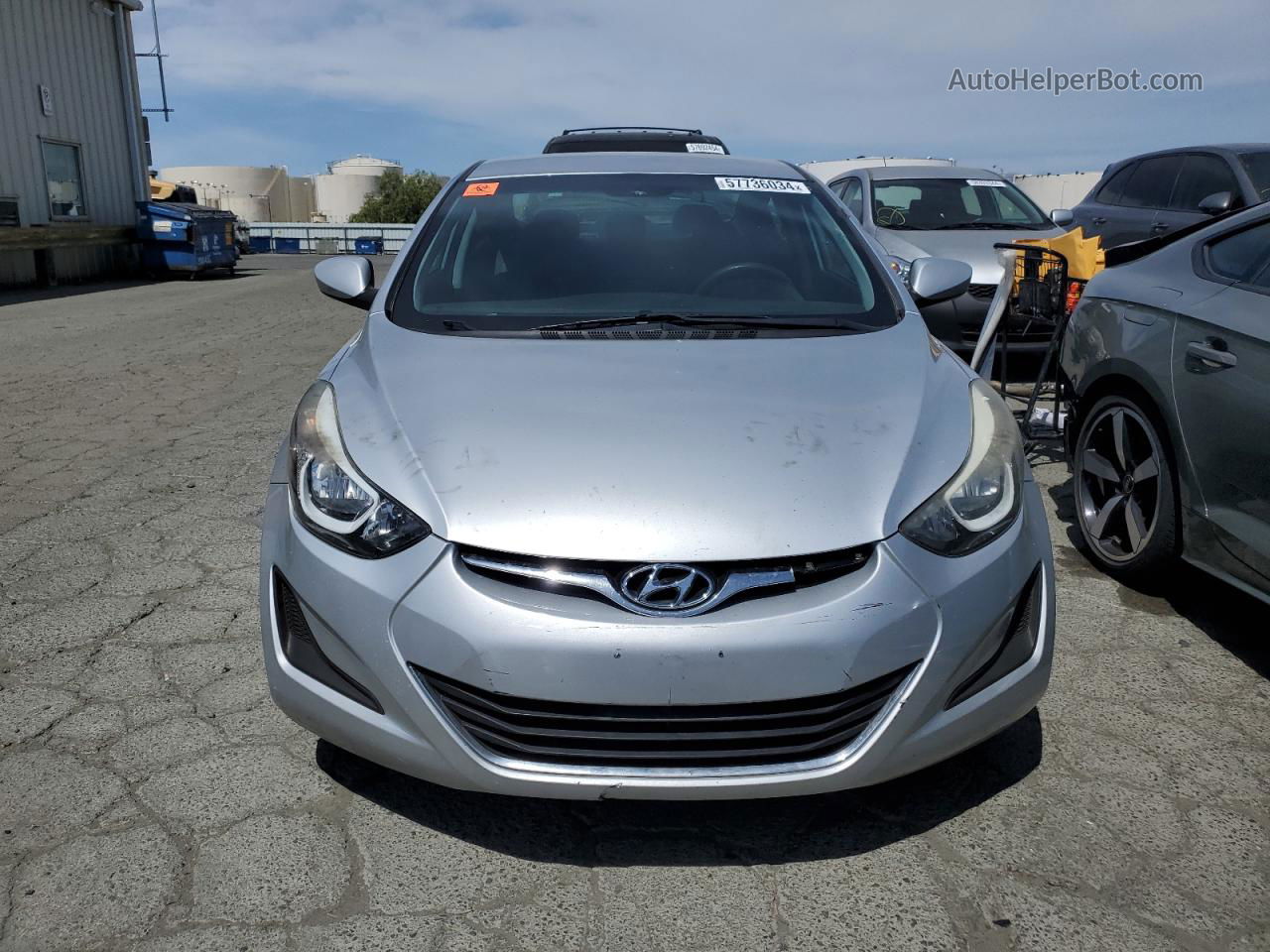 2014 Hyundai Elantra Se Серебряный vin: 5NPDH4AE3EH501633