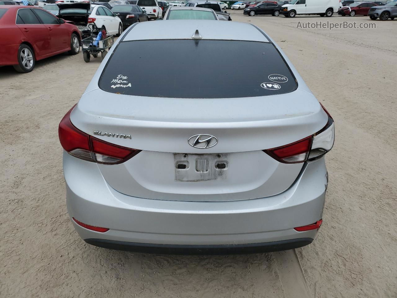 2014 Hyundai Elantra Se Silver vin: 5NPDH4AE3EH505990