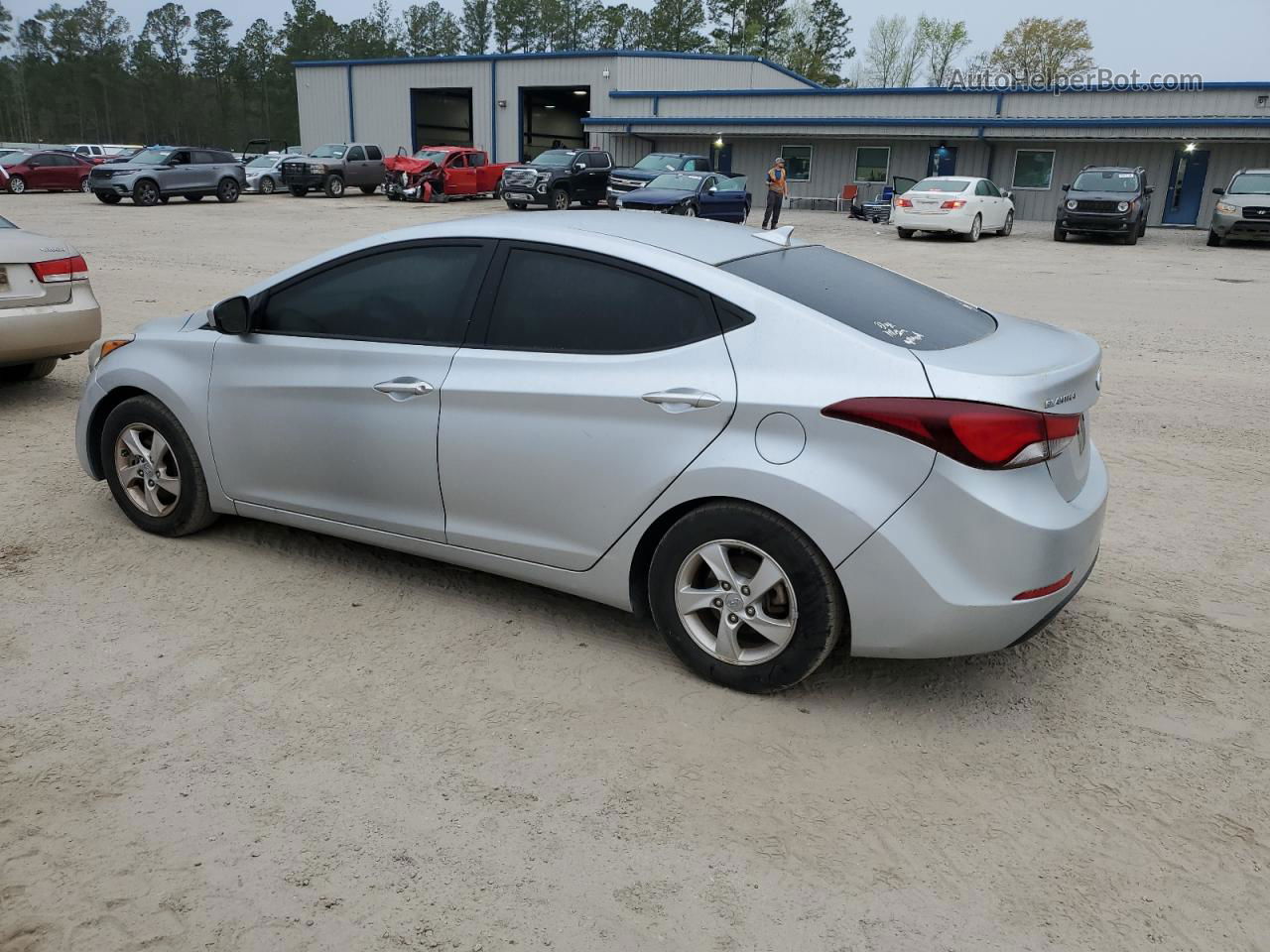 2014 Hyundai Elantra Se Silver vin: 5NPDH4AE3EH505990