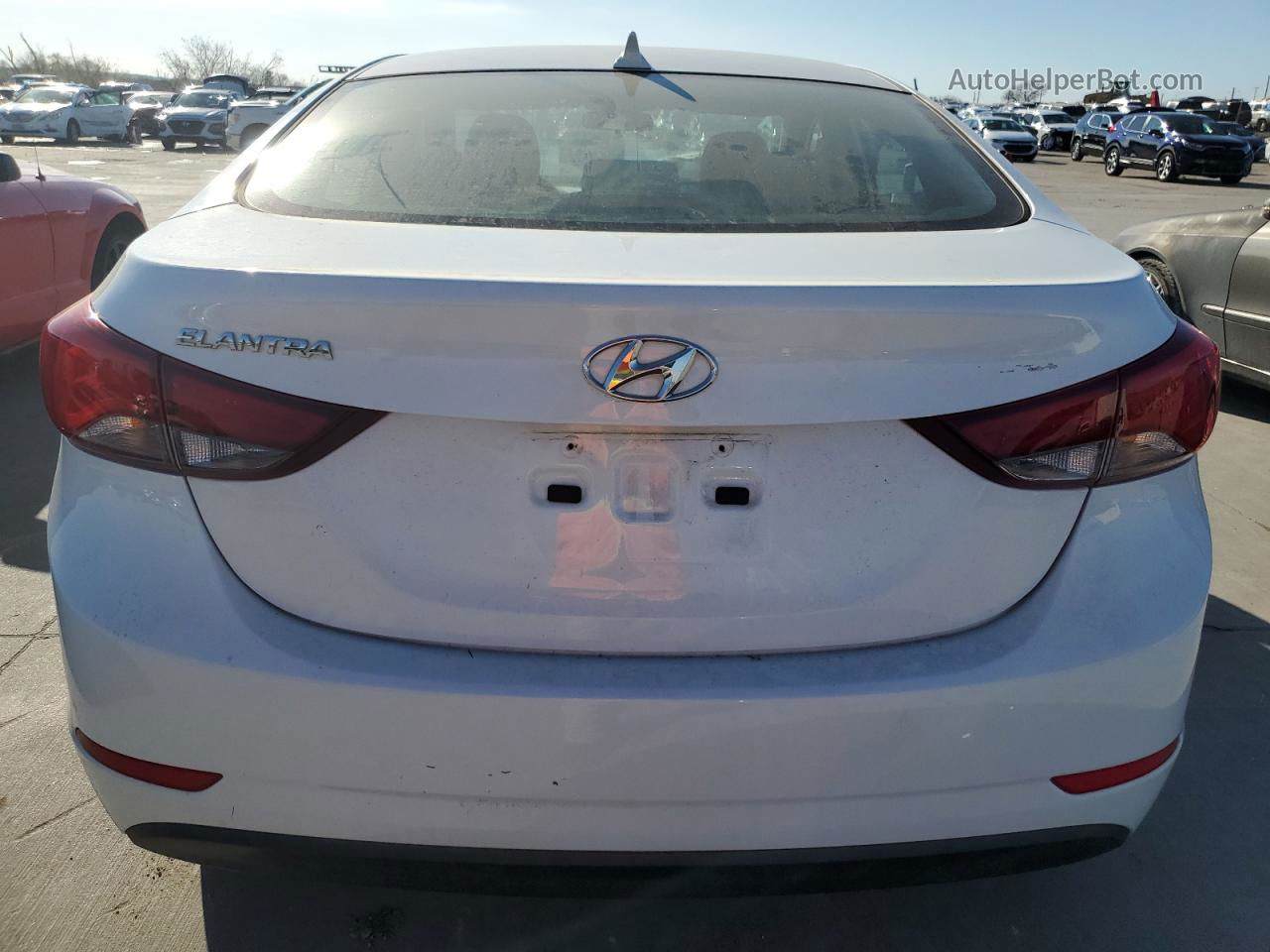 2014 Hyundai Elantra Se Белый vin: 5NPDH4AE3EH508386