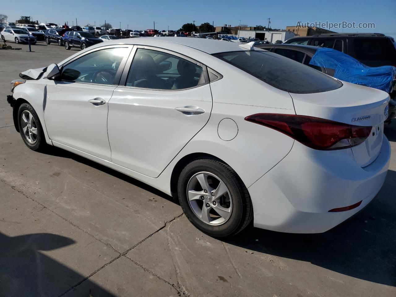 2014 Hyundai Elantra Se White vin: 5NPDH4AE3EH508386