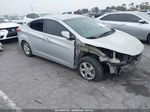 2014 Hyundai Elantra Se Silver vin: 5NPDH4AE3EH516794