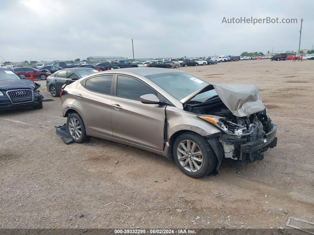 2014 Hyundai Elantra Se Tan vin: 5NPDH4AE3EH529030