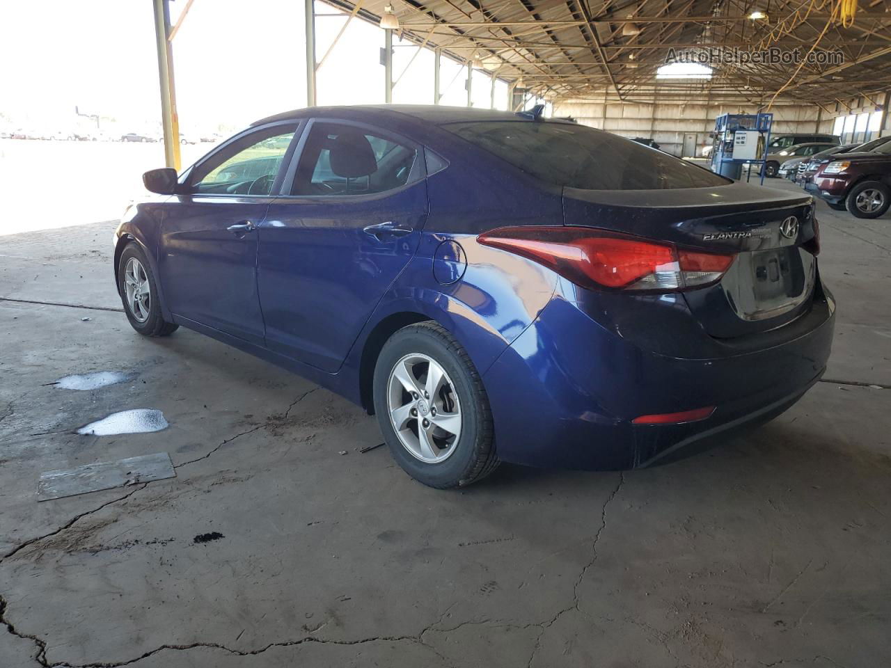 2014 Hyundai Elantra Se Blue vin: 5NPDH4AE3EH534230