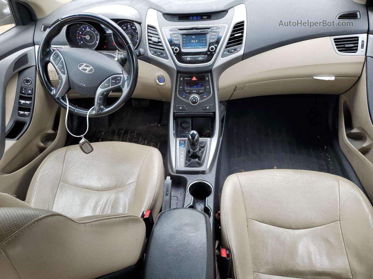 2016 Hyundai Elantra Se Черный vin: 5NPDH4AE3GH680291