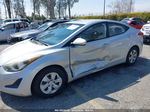 2016 Hyundai Elantra Se Silver vin: 5NPDH4AE3GH680582