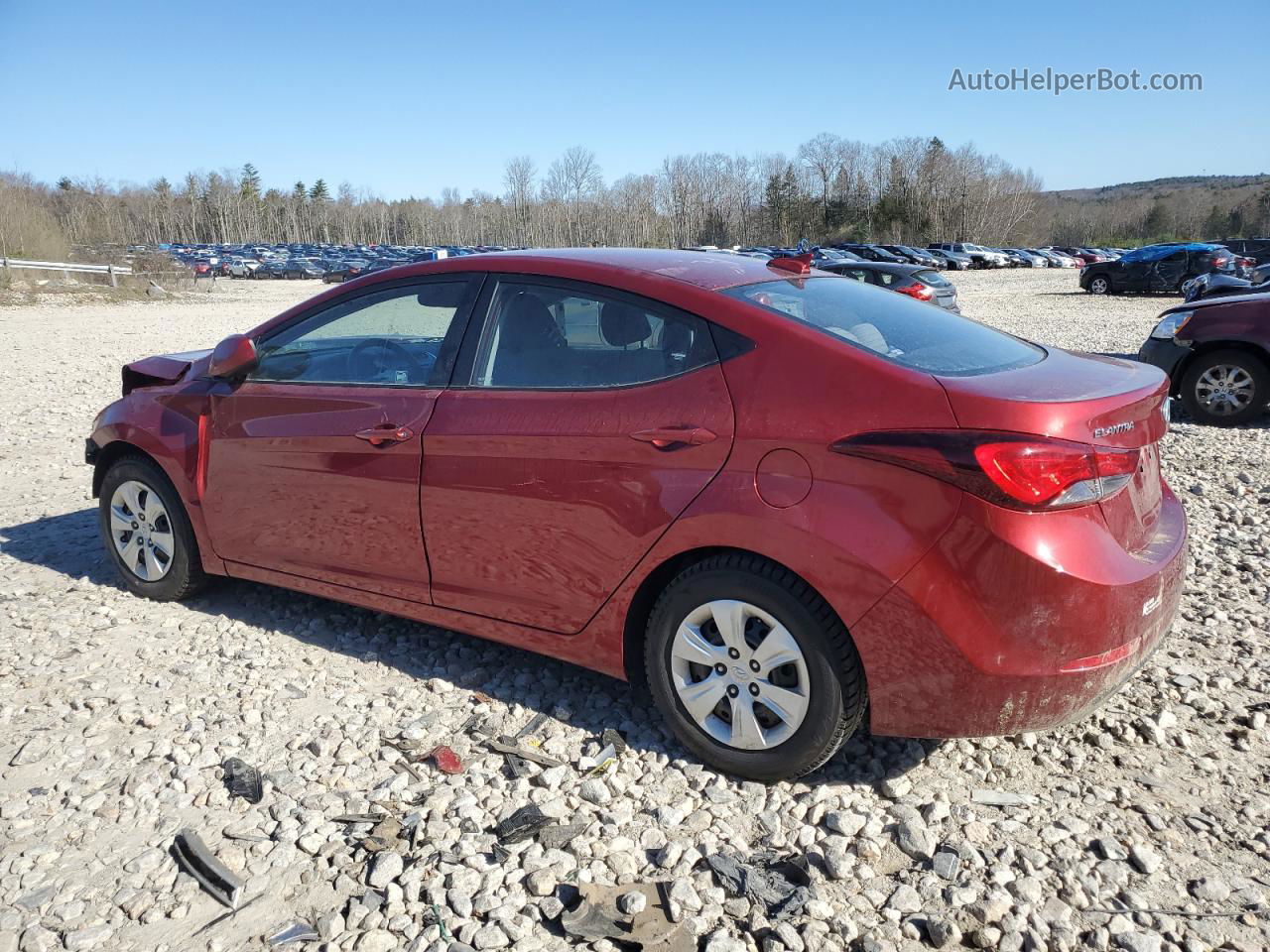 2016 Hyundai Elantra Se Red vin: 5NPDH4AE3GH684616