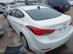 2016 Hyundai Elantra Se White vin: 5NPDH4AE3GH698581