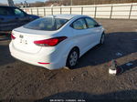 2016 Hyundai Elantra Se White vin: 5NPDH4AE3GH700233