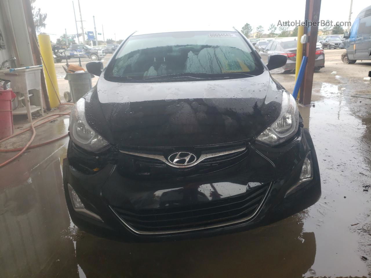 2016 Hyundai Elantra Se Черный vin: 5NPDH4AE3GH706095