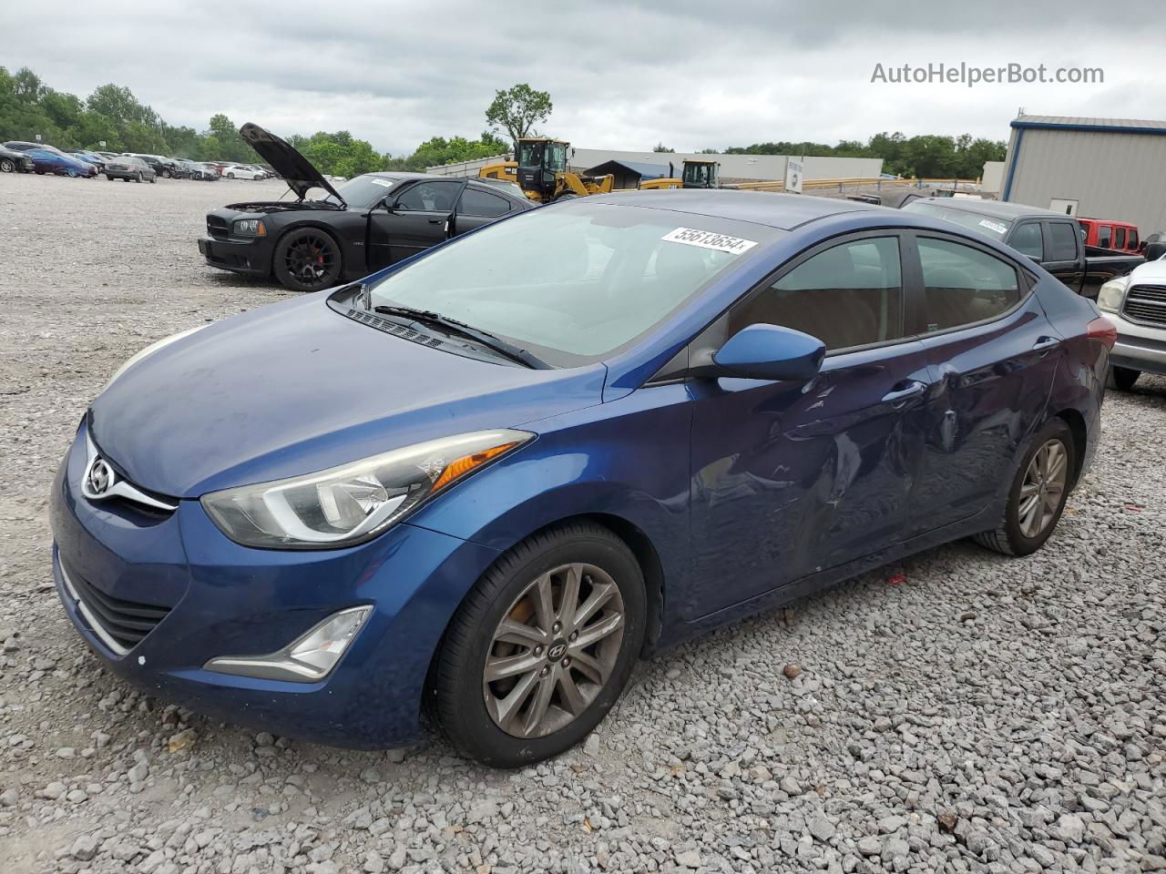 2016 Hyundai Elantra Se Blue vin: 5NPDH4AE3GH711054