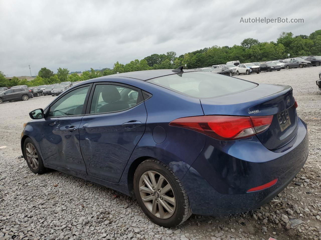 2016 Hyundai Elantra Se Blue vin: 5NPDH4AE3GH711054