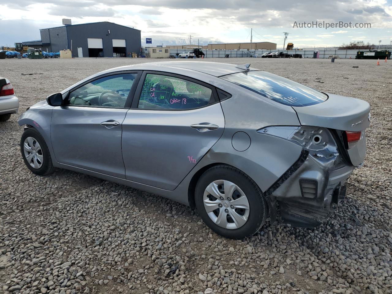 2016 Hyundai Elantra Se Серебряный vin: 5NPDH4AE3GH728355