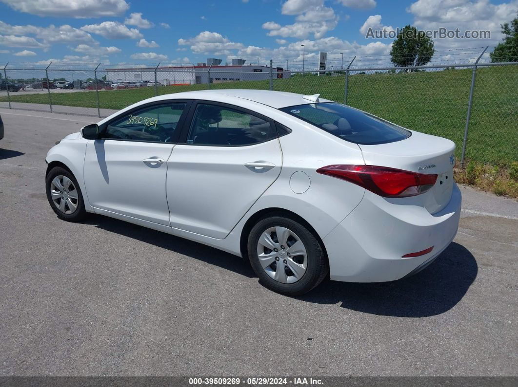 2016 Hyundai Elantra Se Белый vin: 5NPDH4AE3GH729361