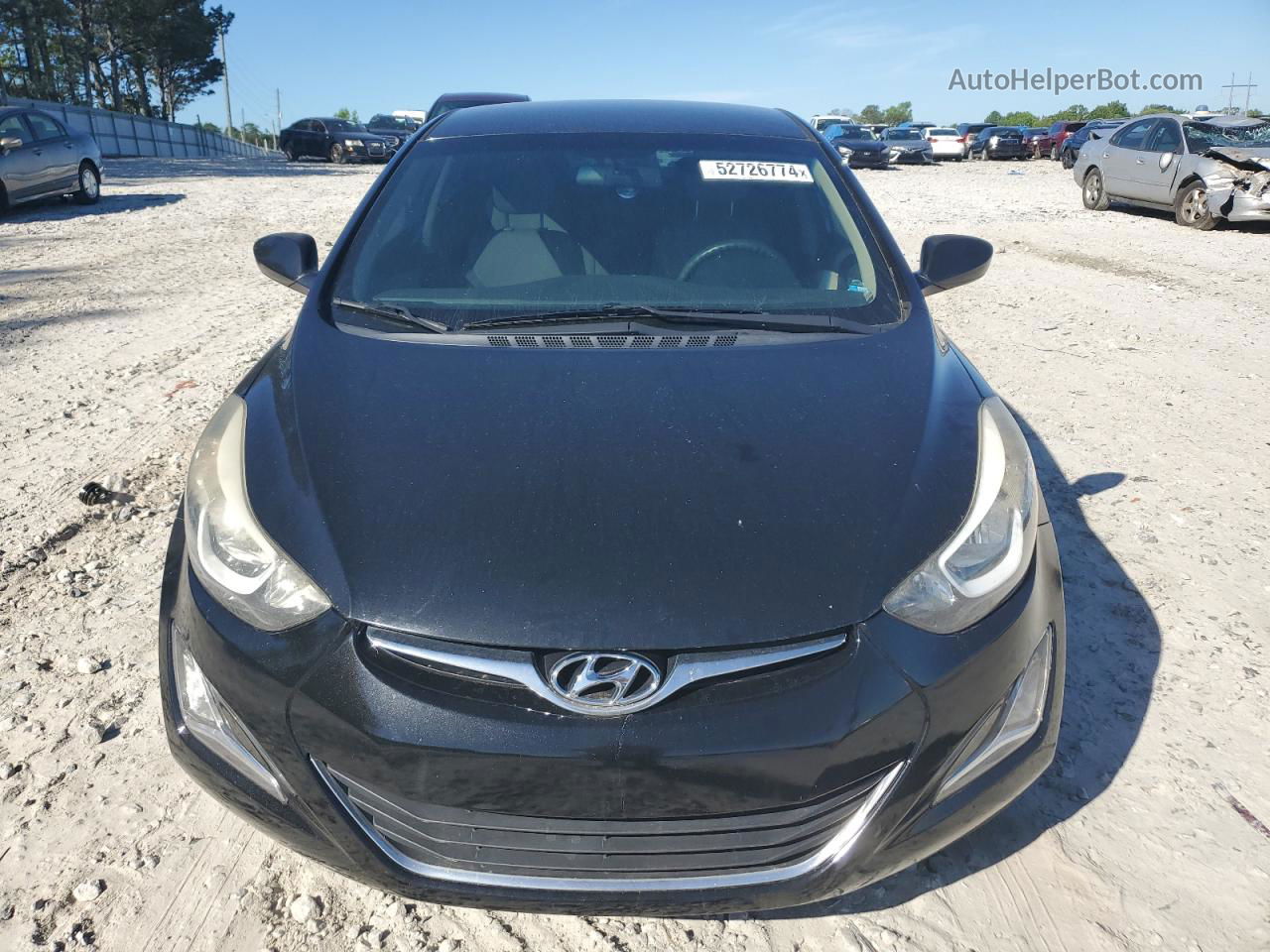 2016 Hyundai Elantra Se Black vin: 5NPDH4AE3GH743017