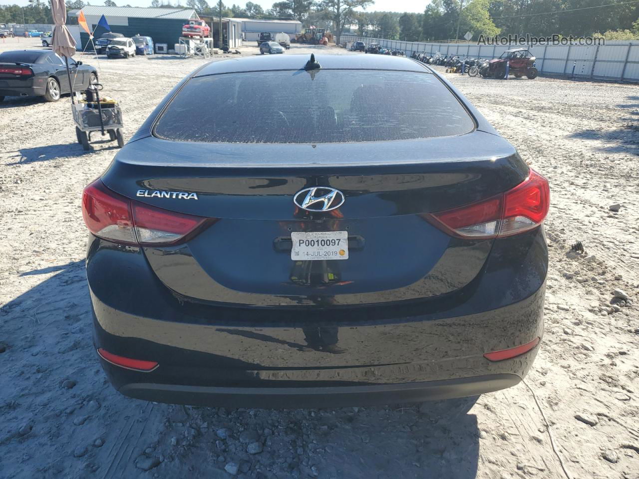 2016 Hyundai Elantra Se Black vin: 5NPDH4AE3GH743017