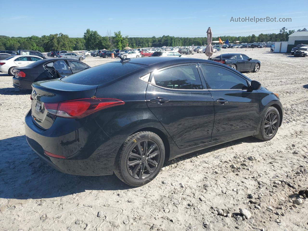 2016 Hyundai Elantra Se Black vin: 5NPDH4AE3GH743017