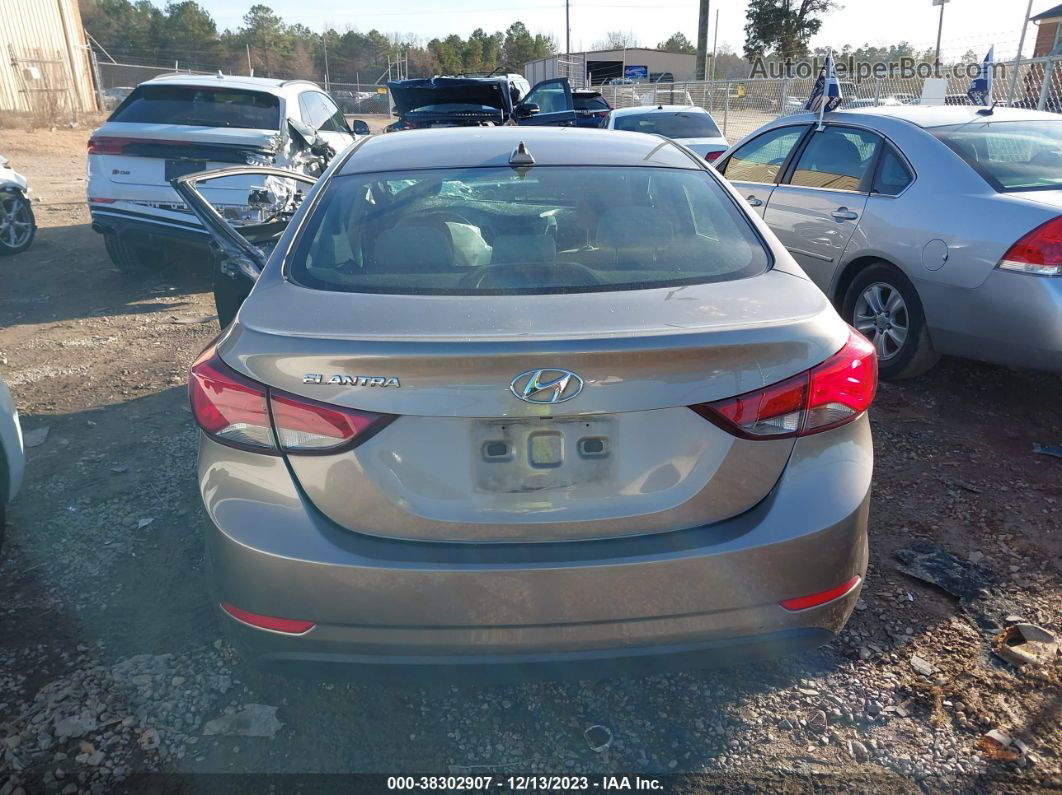 2016 Hyundai Elantra Se Gray vin: 5NPDH4AE3GH743521