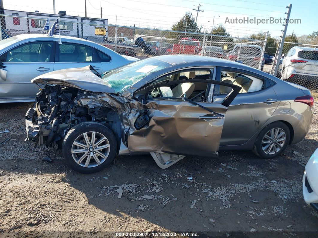 2016 Hyundai Elantra Se Gray vin: 5NPDH4AE3GH743521