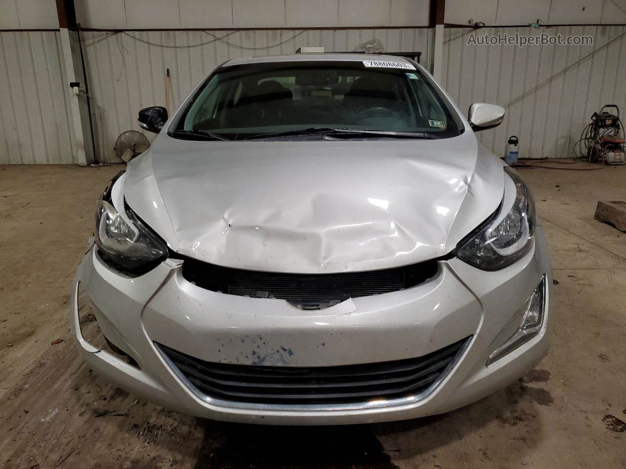 2016 Hyundai Elantra Se Silver vin: 5NPDH4AE3GH755331