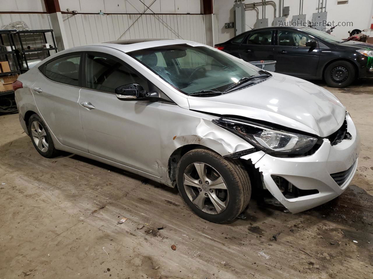 2016 Hyundai Elantra Se Silver vin: 5NPDH4AE3GH755331