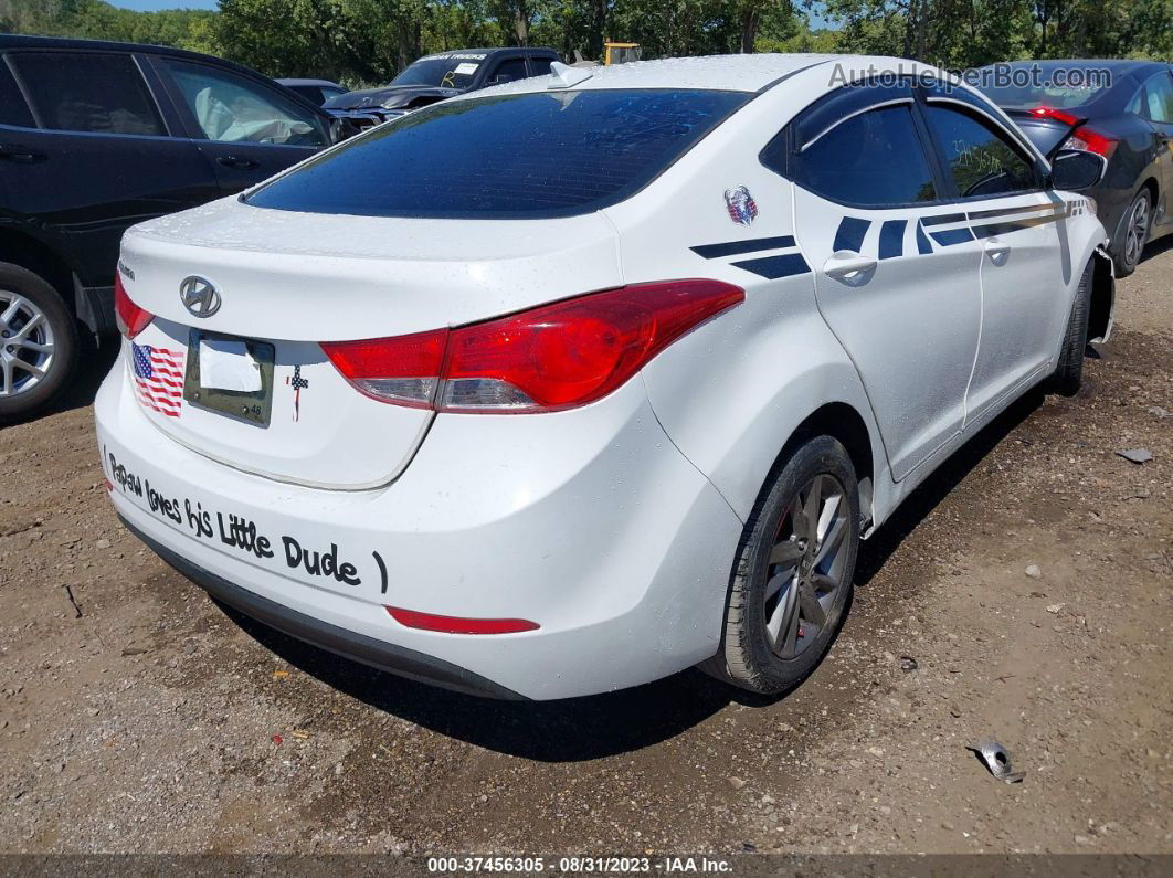 2016 Hyundai Elantra Se White vin: 5NPDH4AE3GH759671