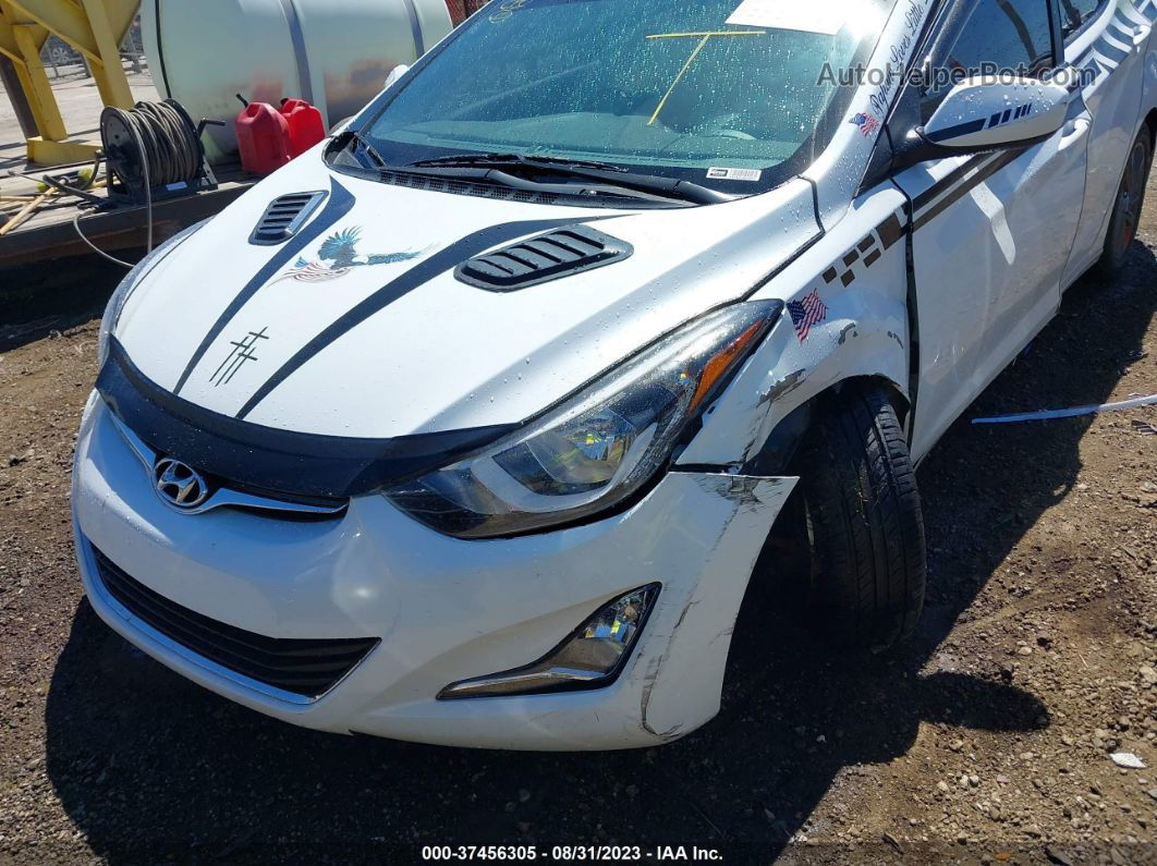 2016 Hyundai Elantra Se White vin: 5NPDH4AE3GH759671