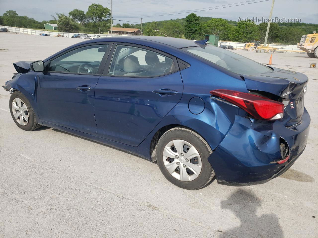 2016 Hyundai Elantra Se Синий vin: 5NPDH4AE3GH762134