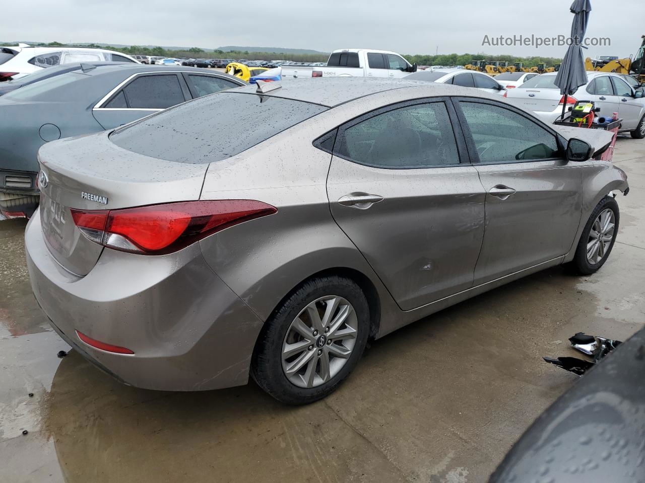 2016 Hyundai Elantra Se Желто-коричневый vin: 5NPDH4AE3GH767222