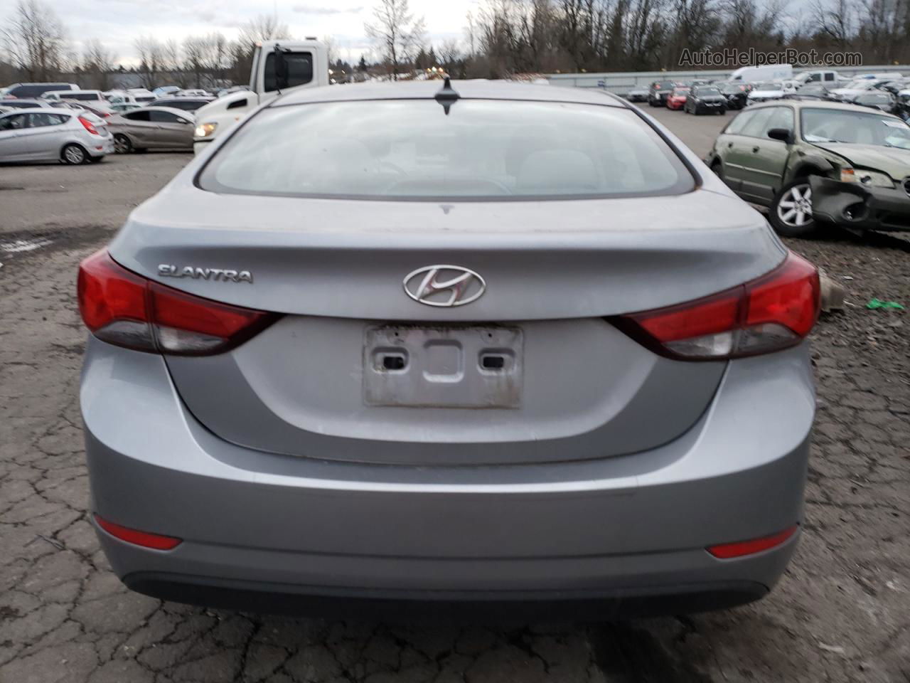 2016 Hyundai Elantra Se Gray vin: 5NPDH4AE3GH769469