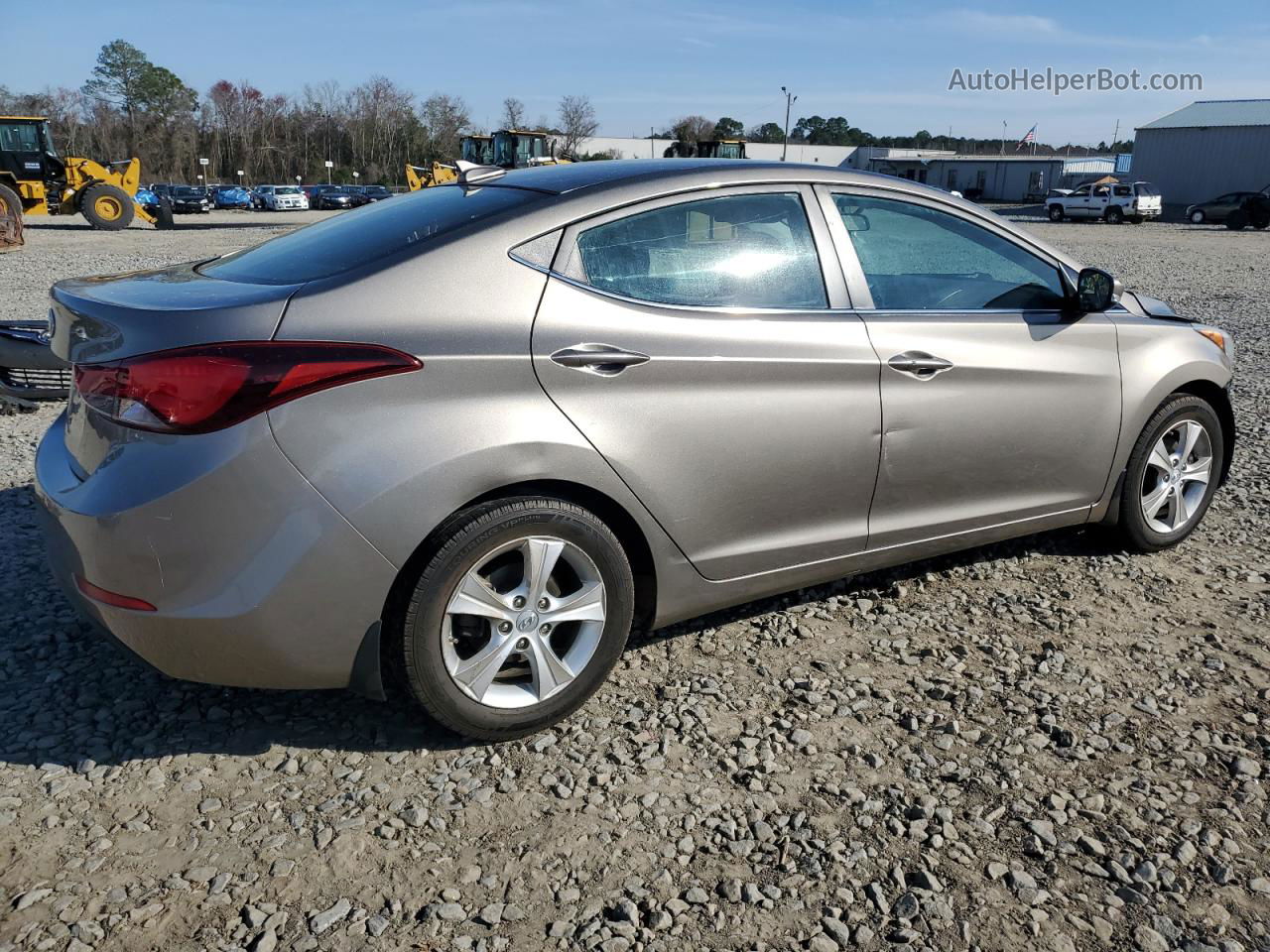 2016 Hyundai Elantra Se Gray vin: 5NPDH4AE3GH795439