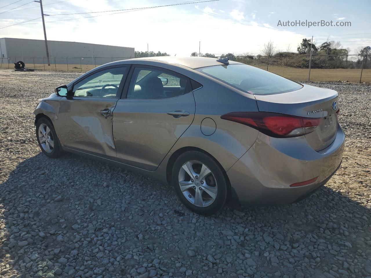 2016 Hyundai Elantra Se Gray vin: 5NPDH4AE3GH795439