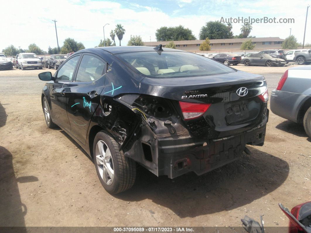 2011 Hyundai Elantra Gls Pzev Black vin: 5NPDH4AE4BH001816