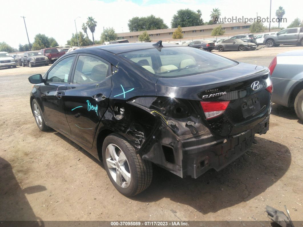 2011 Hyundai Elantra Gls Pzev Black vin: 5NPDH4AE4BH001816