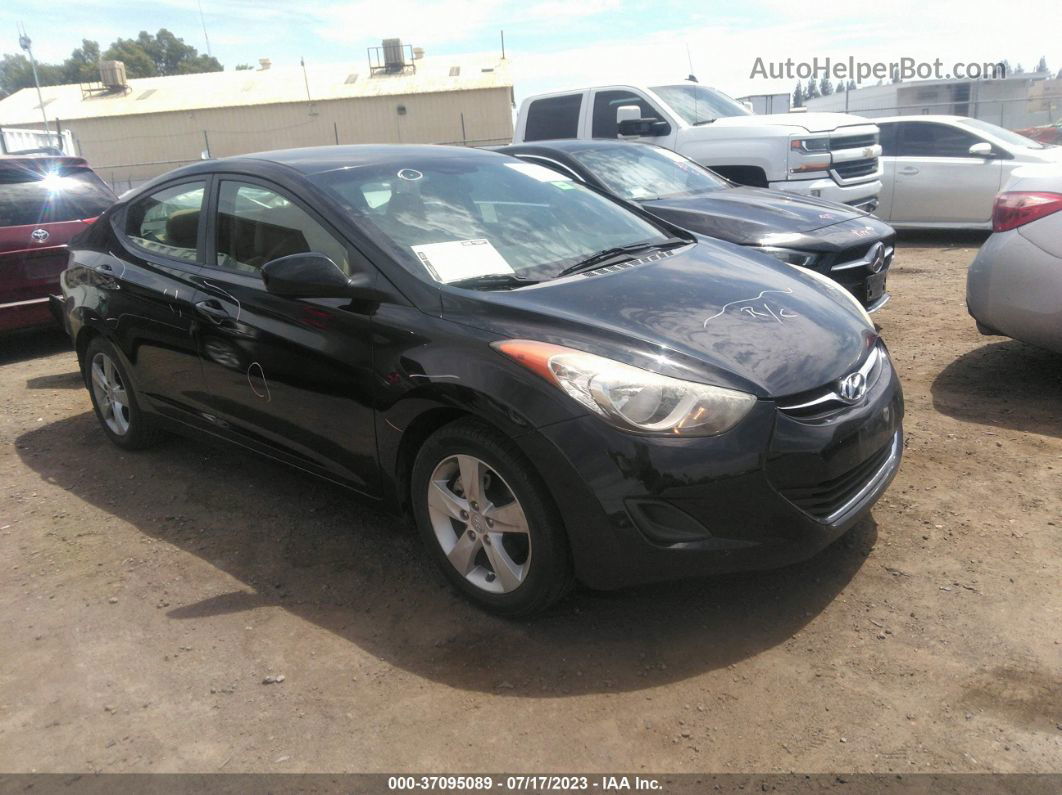 2011 Hyundai Elantra Gls Pzev Black vin: 5NPDH4AE4BH001816