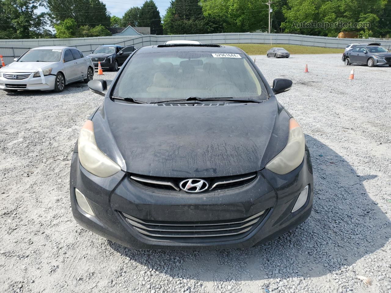 2011 Hyundai Elantra Gls Black vin: 5NPDH4AE4BH017000