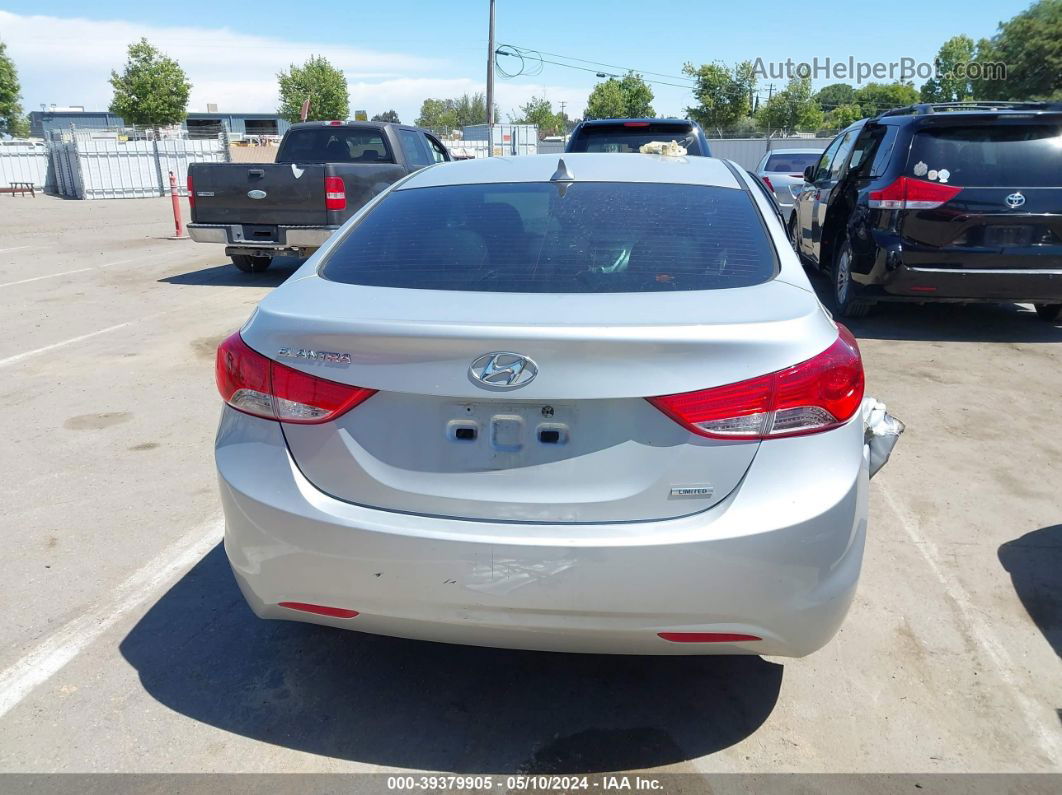 2011 Hyundai Elantra Limited Silver vin: 5NPDH4AE4BH019247