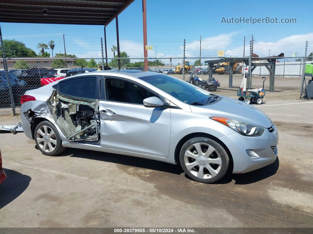 2011 Hyundai Elantra Limited Silver vin: 5NPDH4AE4BH019247