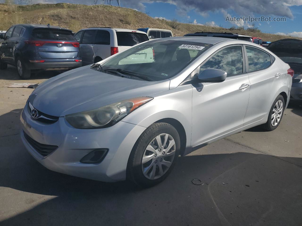 2011 Hyundai Elantra Gls Silver vin: 5NPDH4AE4BH023444